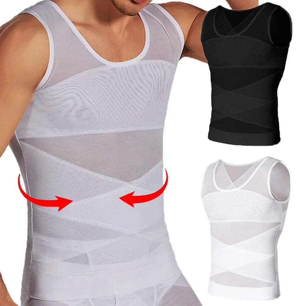 FlatCore™ Men’s Compression Vest & Chest Shaper