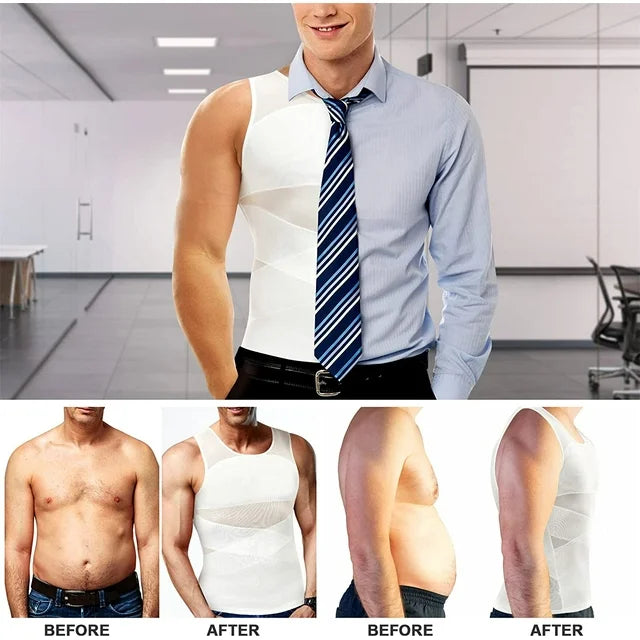 FlatCore™ Men’s Compression Vest & Chest Shaper
